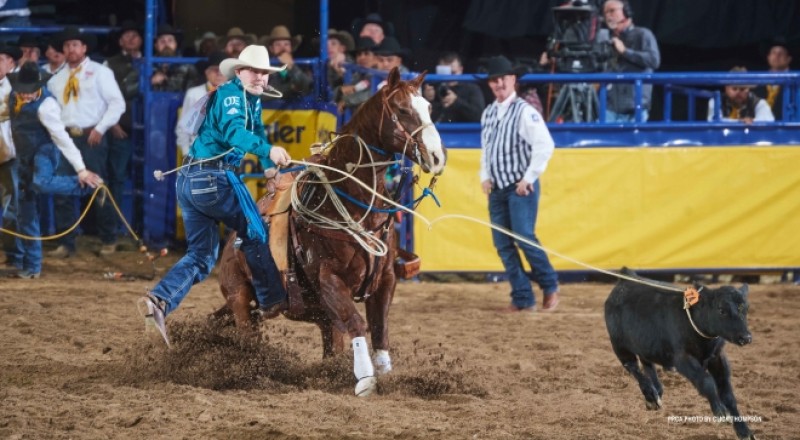 Record-Breaking Tie-Down Roper Riley Webb Snares First Career NFR Round Win